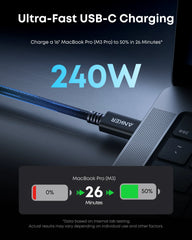 Anker Prime Thunderbolt 5 Cable (3.3 ft/1.7 ft, 80 Gbps, 240W)