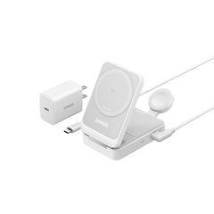 Refurbished Anker MagGo Wireless Charging Station (Foldable 3-in-1)