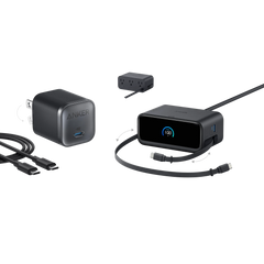 Anker Nano Charging Station (7-in-1, 100W) and Anker Nano Charger (45W) with Cable
