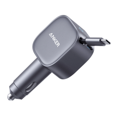 Anker Nano 75W Car Charger and Anker Prime USB-C to USB-C Cable (240W, Upcycled-Braided)