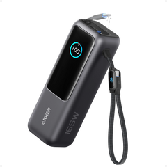 Anker Laptop Power Bank (25K, 165W, Built-In and Retractable Cables)